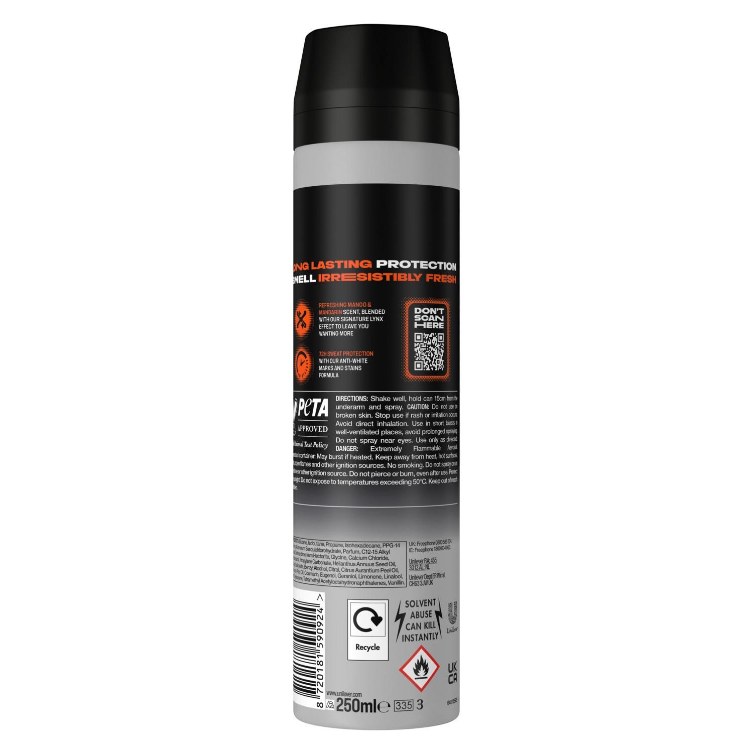 Lynx XXL 72-Hour Sweat Protection Anti-Perspirant Deodorant